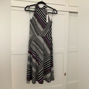 Trina Turk Sleeveless Summer Dress - NWT - Print With Stripes & Colors - 0-2